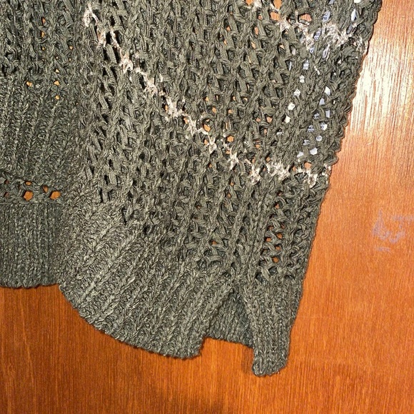 •CHICOS•SHINE STRIPED CHARLOTTE OPEN KNIT RIBBED 3/4 SLEEVE SCOOPNECK SWEATER 1 - Picture 12 of 14